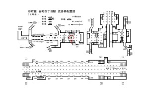 Osaka／Metro（大阪メトロ）　谷町四丁目駅／谷町線№2-220№220、位置図