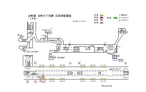 Osaka／Metro（大阪メトロ）　谷町六丁目／谷町線№1‐223№223、位置図